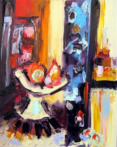 Peinture intitulée "La fenêtre de Jeann…" par Muriel Cayet, Œuvre d'art originale
