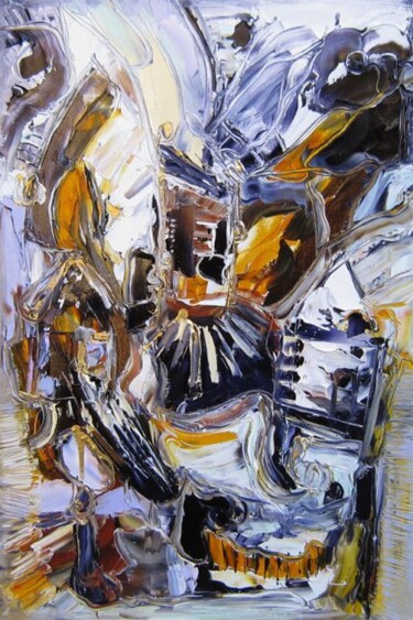 Peinture intitulée "Le chalet andalou 2…" par Muriel Cayet, Œuvre d'art originale, Huile