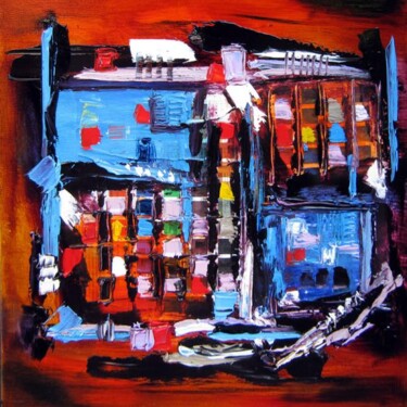 Peinture intitulée "La palette R." par Muriel Cayet, Œuvre d'art originale, Huile