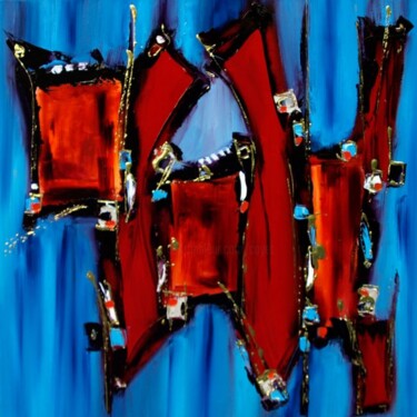 Peinture intitulée "La carapace du luca…" par Muriel Cayet, Œuvre d'art originale