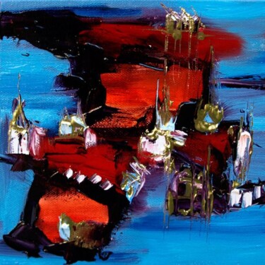 Картина под названием "BZH" - Muriel Cayet, Подлинное произведение искусства, Масло