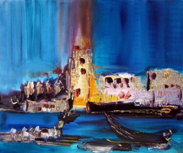 Peinture intitulée "Moroco" par Muriel Cayet, Œuvre d'art originale, Huile