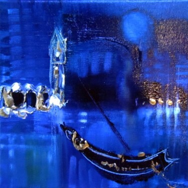Pittura intitolato "Campanile" da Muriel Cayet, Opera d'arte originale, Olio