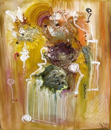 Painting titled "Vivre libre" by Muriel Cayet, Original Artwork