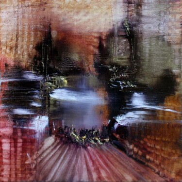 Peinture intitulée "Le départ des flama…" par Muriel Cayet, Œuvre d'art originale