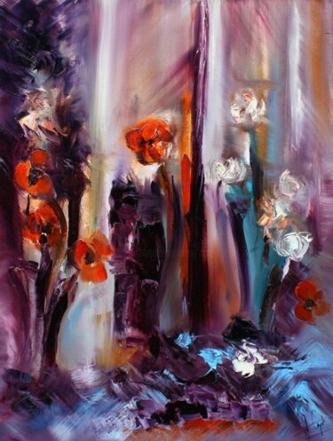 Peinture intitulée "Un voile léger - To…" par Muriel Cayet, Œuvre d'art originale