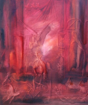 Peinture intitulée "La victoire de Marie" par Muriel Cayet, Œuvre d'art originale