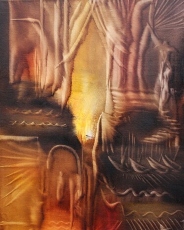 Peinture intitulée "Marina et le roi de…" par Muriel Cayet, Œuvre d'art originale