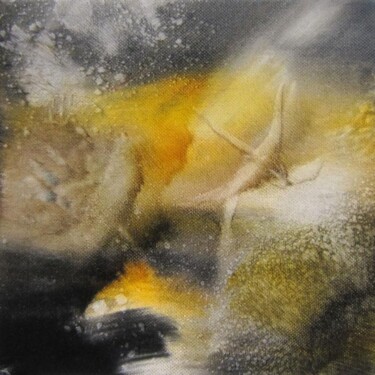 Peinture intitulée "Un vol de nuit" par Muriel Cayet, Œuvre d'art originale
