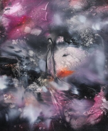 Peinture intitulée "A la claire fontain…" par Muriel Cayet, Œuvre d'art originale
