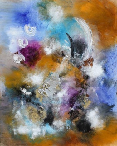 Peinture intitulée "La suite du rêve -…" par Muriel Cayet, Œuvre d'art originale