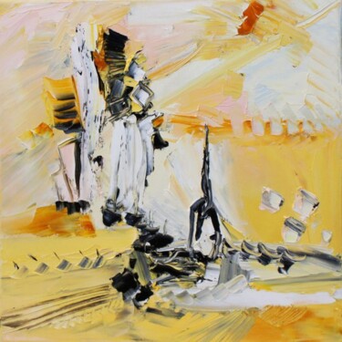 Peinture intitulée "Mistral 2011" par Muriel Cayet, Œuvre d'art originale, Huile