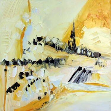 Painting titled "Provençale" by Muriel Cayet, Original Artwork, Oil