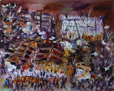 Peinture intitulée "Le trianon de Buda" par Muriel Cayet, Œuvre d'art originale