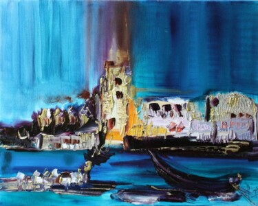Peinture intitulée "Venice Morocco" par Muriel Cayet, Œuvre d'art originale
