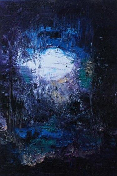 Peinture intitulée "Que naisse la lumiè…" par Muriel Cayet, Œuvre d'art originale