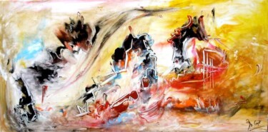 Peinture intitulée "Japan Arizona -Etude" par Muriel Cayet, Œuvre d'art originale