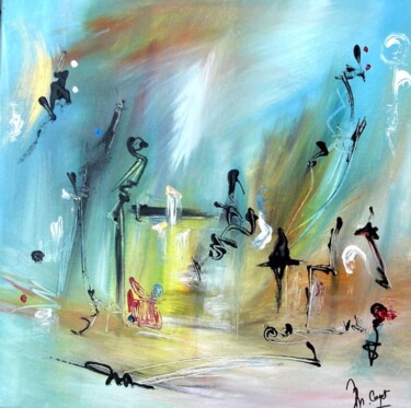 Painting titled "Tambour- Collection…" by Muriel Cayet, Original Artwork