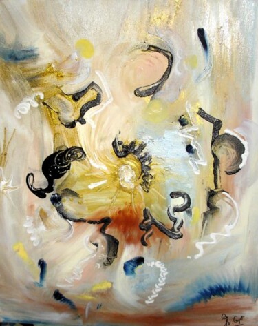 Peinture intitulée "Trésors de vie  - C…" par Muriel Cayet, Œuvre d'art originale
