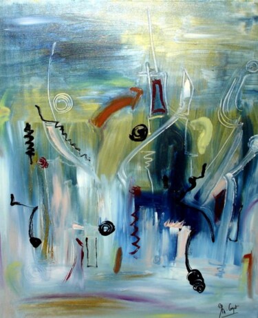 Peinture intitulée "Chemin faisant  - C…" par Muriel Cayet, Œuvre d'art originale