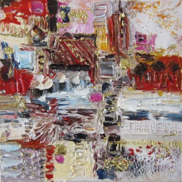 Painting titled "Ponte Vecchio" by Muriel Cayet, Original Artwork