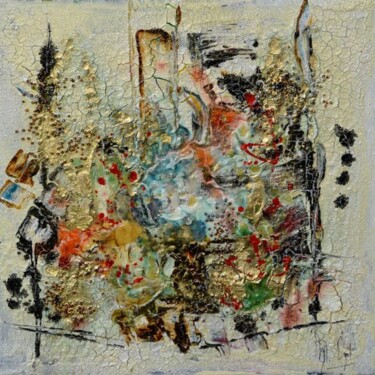 Malarstwo zatytułowany „Tissu végétal” autorstwa Muriel Cayet, Oryginalna praca, Akryl