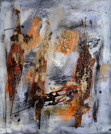 Painting titled "Klondike" by Muriel Cayet, Original Artwork, Acrylic