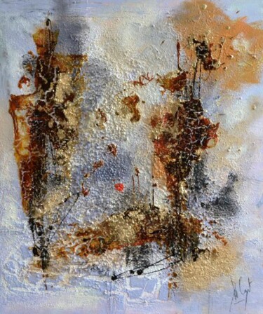 Malerei mit dem Titel "Sioux quartzite" von Muriel Cayet, Original-Kunstwerk, Acryl