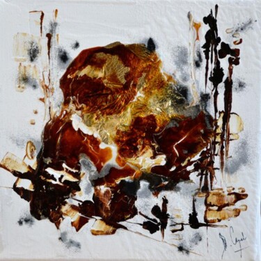 Peinture intitulée "Le rocher aux serme…" par Muriel Cayet, Œuvre d'art originale, Acrylique