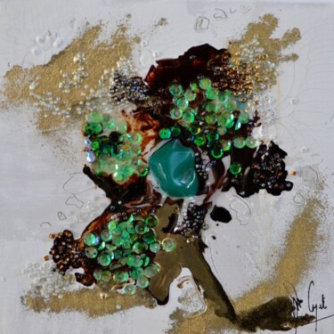 Картина под названием "L'arbre à l'agate v…" - Muriel Cayet, Подлинное произведение искусства