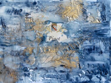 Peinture intitulée "Robe bleue" par Muriel Cayet, Œuvre d'art originale