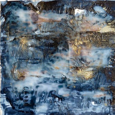 Malerei mit dem Titel "Havre bleu" von Muriel Cayet, Original-Kunstwerk