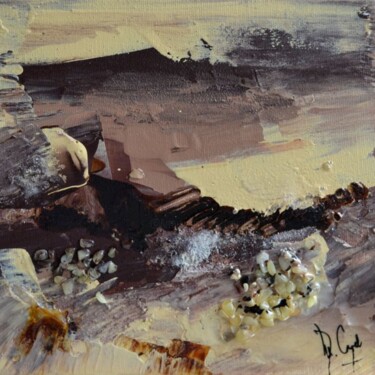 Peinture intitulée "La plage de Saint-M…" par Muriel Cayet, Œuvre d'art originale, Acrylique