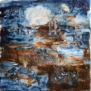 Painting titled "Le mascaret bauxite" by Muriel Cayet, Original Artwork, Acrylic