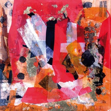 Peinture intitulée "Le phare rouge" par Muriel Cayet, Œuvre d'art originale