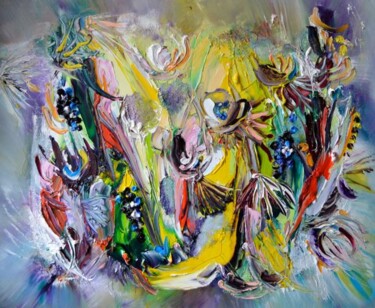 Painting titled "Les abondances" by Muriel Cayet, Original Artwork