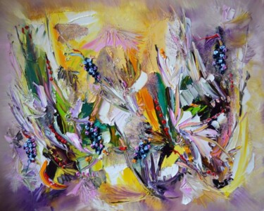 Malerei mit dem Titel "Les ombrelles" von Muriel Cayet, Original-Kunstwerk