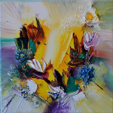 Pintura intitulada "Flore" por Muriel Cayet, Obras de arte originais
