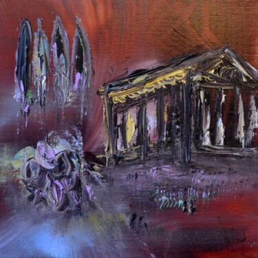 Painting titled "Temple" by Muriel Cayet, Original Artwork