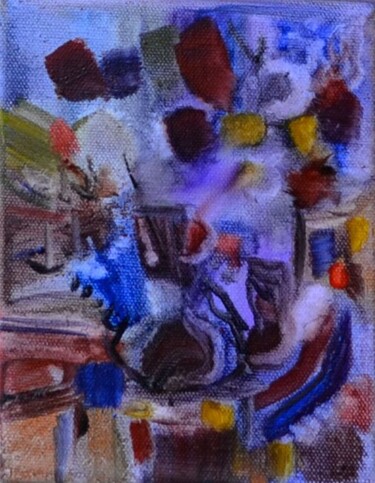 Peinture intitulée "Un thé chez le gard…" par Muriel Cayet, Œuvre d'art originale