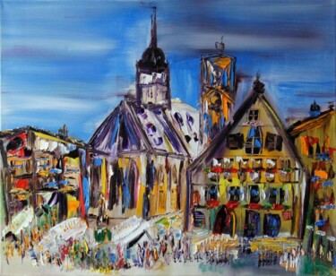 Painting titled "Le grand bazar" by Muriel Cayet, Original Artwork