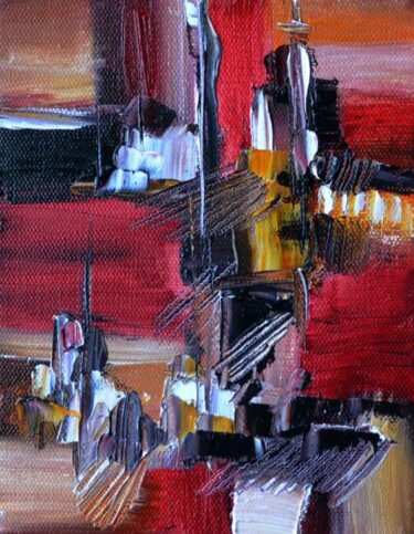 Painting titled "Gerona" by Muriel Cayet, Original Artwork