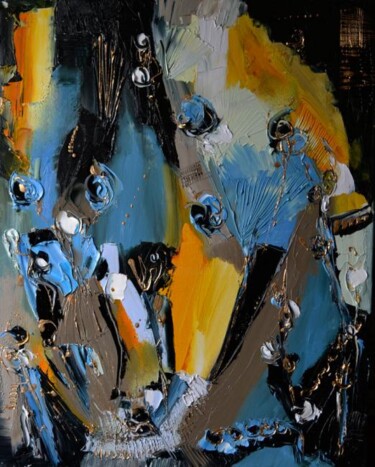 Peinture intitulée "Jazz n'flowers" par Muriel Cayet, Œuvre d'art originale