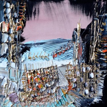 Peinture intitulée "Sous le vent" par Muriel Cayet, Œuvre d'art originale, Huile