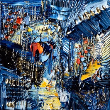 Peinture intitulée "Un marché à Fort de…" par Muriel Cayet, Œuvre d'art originale, Huile