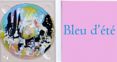 Pittura intitolato "Bleu d'été" da Muriel Cayet, Opera d'arte originale