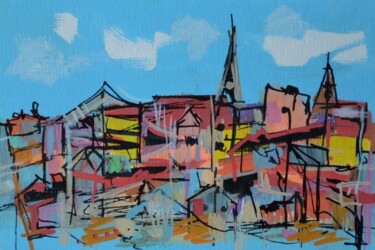 Painting titled "Département 85" by Muriel Cayet, Original Artwork