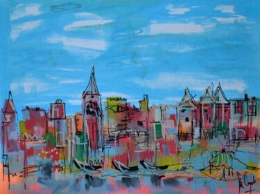 Painting titled "Near Windsor" by Muriel Cayet, Original Artwork
