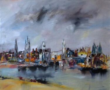 Painting titled "Navale du Nord" by Muriel Cayet, Original Artwork