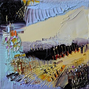 Malerei mit dem Titel "Bergen" von Muriel Cayet, Original-Kunstwerk, Öl